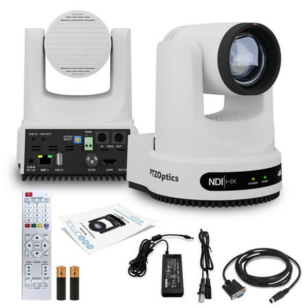 PTZOptics Move 4K SDI/HDMI/USB/IP PTZ Camera with 20x Optical Zoom (White) (PT20X-4K-WH-G3)