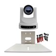 thumbnail image 1 of PTZOptics Move SE 30x 1080p Full HD Advanced PTZ Auto-Tracking Pan Tilt Zoom Camera (White) Bundle with Large Universal Camera Wall Mount (White) (2 Items), 1 of 8