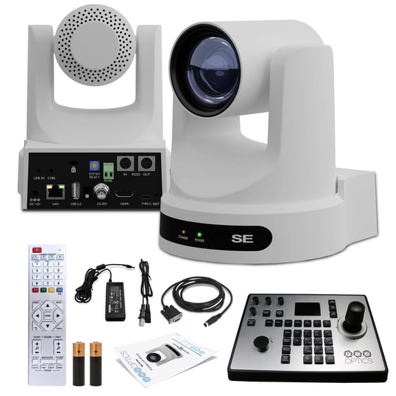 PTZOptics Move SE PTZ Camera with 12x Optical Zoom + PTZOptics PT-JOY-G4 Controller