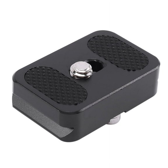 PU-25 Universal Mini Standard QR Quick Release Plate Digital SLR Camera Comes with an Allen Key Aluminum Alloy black,1*Quick Release PlateWith screws