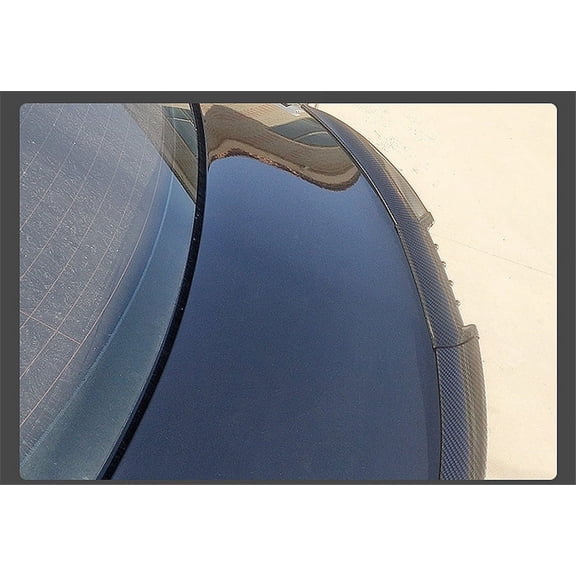 PU Adjustable Car Rear Roof Lip Blade Spoiler Lip Wing Tail Carbon Fiber Style