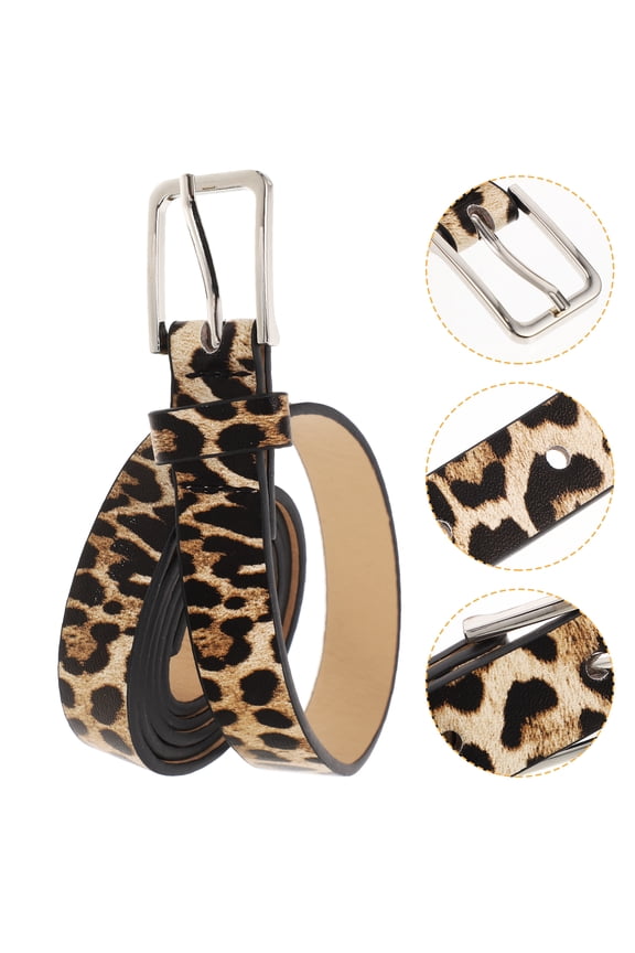 Leopard Animal Print Belt for Women, Fashion Casual Accessory, Stylish Gift for Women, 1 Piece