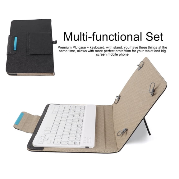 PU Case, Keyboard Design Laptop Universal PU Protective Case Cover Keyboard Case With USB Cable For Tablets And Mobile Phones