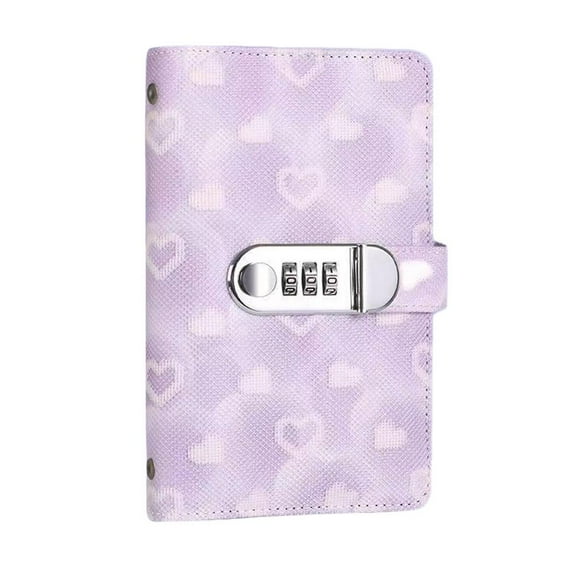 PU Cash Deposit Book with Password Lock for Children's Savings Challenge, 17.9*11cm, Multiple Colors Available