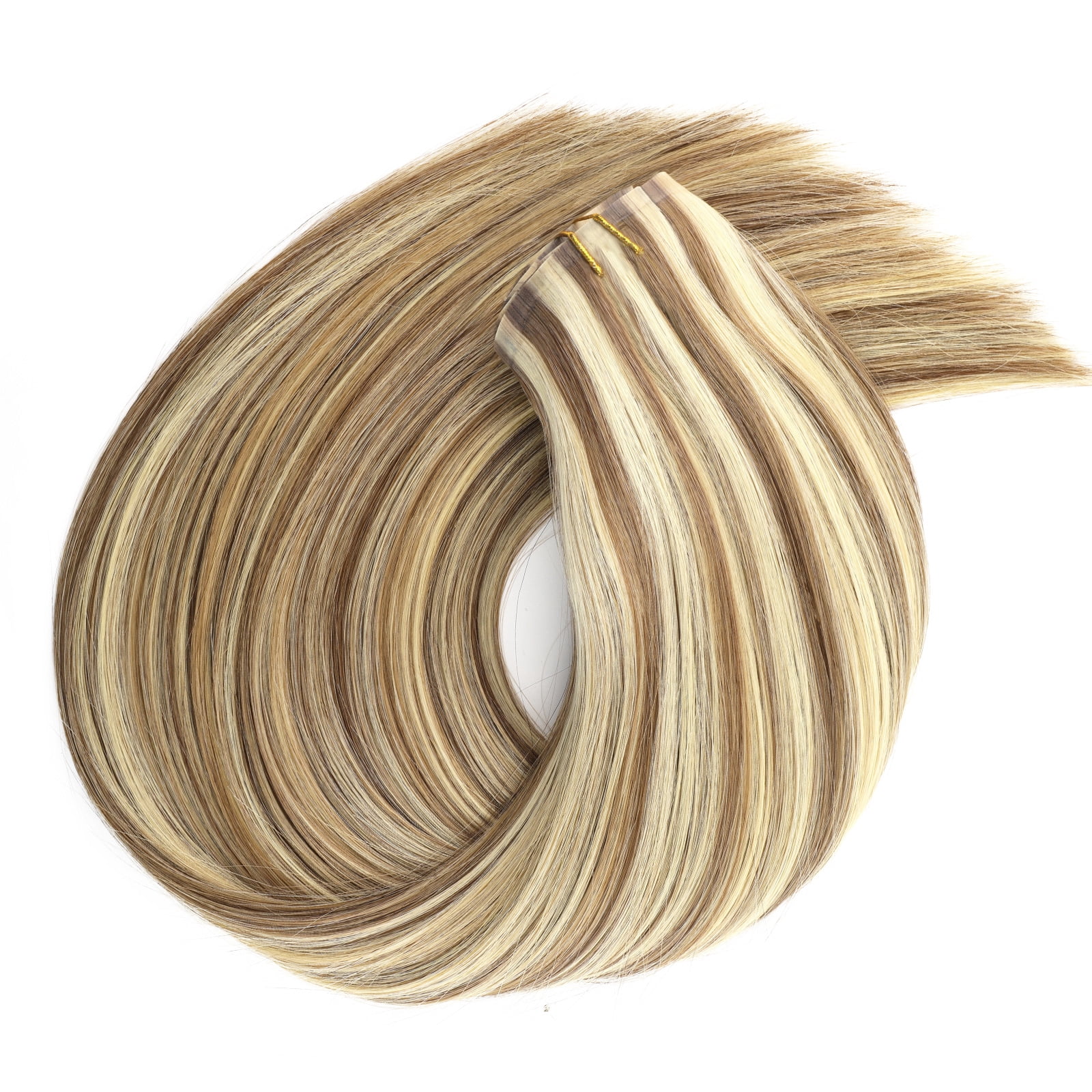 PU Clip In Hair Extensions P6/24# 120g 14inch