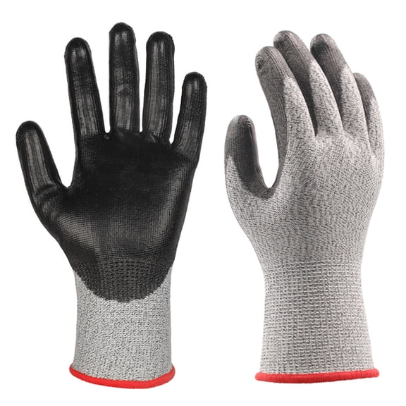 PU Coated Work Gloves Breathable for Construction Heavy Duty Labor and Safety Protective Work And Rough Handling