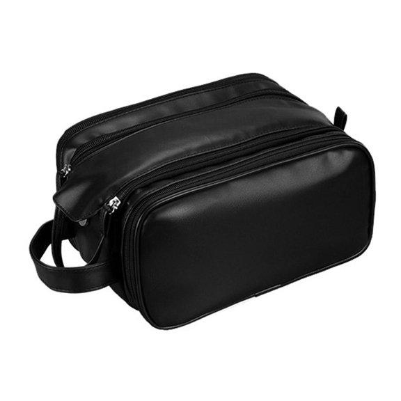PU Cosmetic Bag with 8-Division Organization and Dedicated Brush Storage for Makeup Lovers