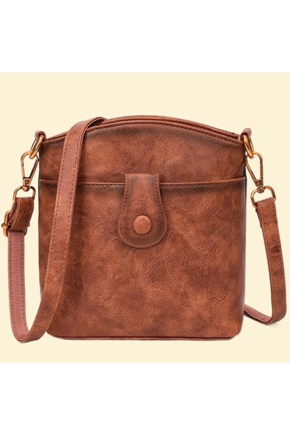 PU Crossbody Bag for Women, Printed PU Leather Mini Phone Purses, Yellow