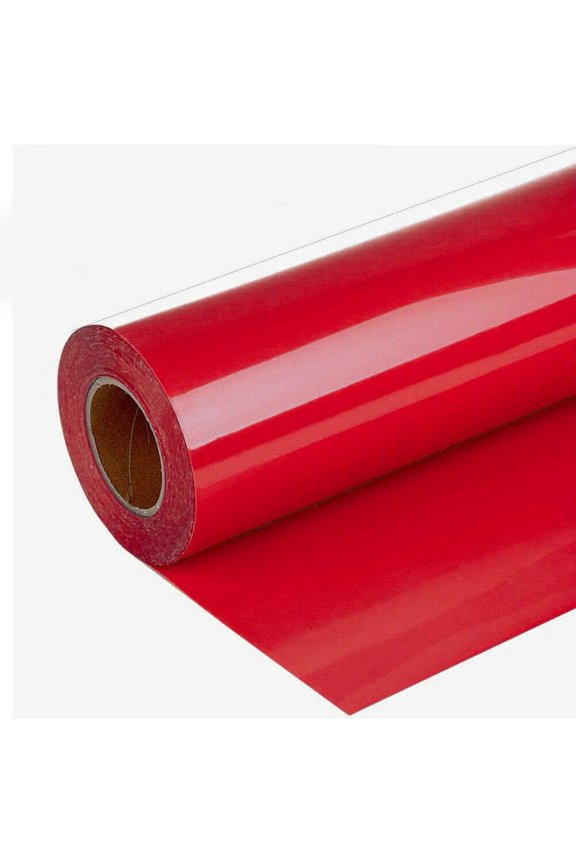 PU Cutting Hot Film Lettering Film T-Shirts Heat Press Transfer HTV Cutting Plotter Craft 20 Inch Red