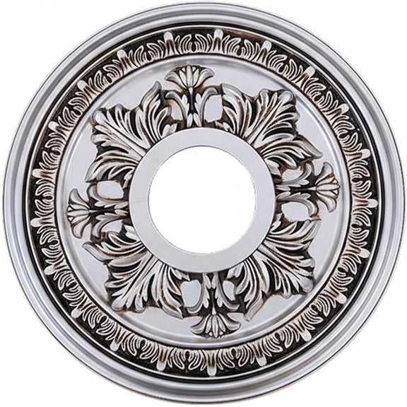 PU Decorative Ceiling Medallion for Light Fixtures and Ceiling Fans: PU Ceiling Medallion Decorative Round Chandelier Medallion Lighting Ceiling Medallion Ring Trim (A9)