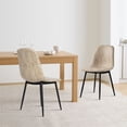 thumbnail image 1 of PU Dining Chairs Modern Chair Set of 2,White, 1 of 6