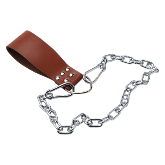 PU Dumbbell Loading Strap Weight Lifting Belt With Chain Strength Training Equipment Sports Dip Belt Enduring