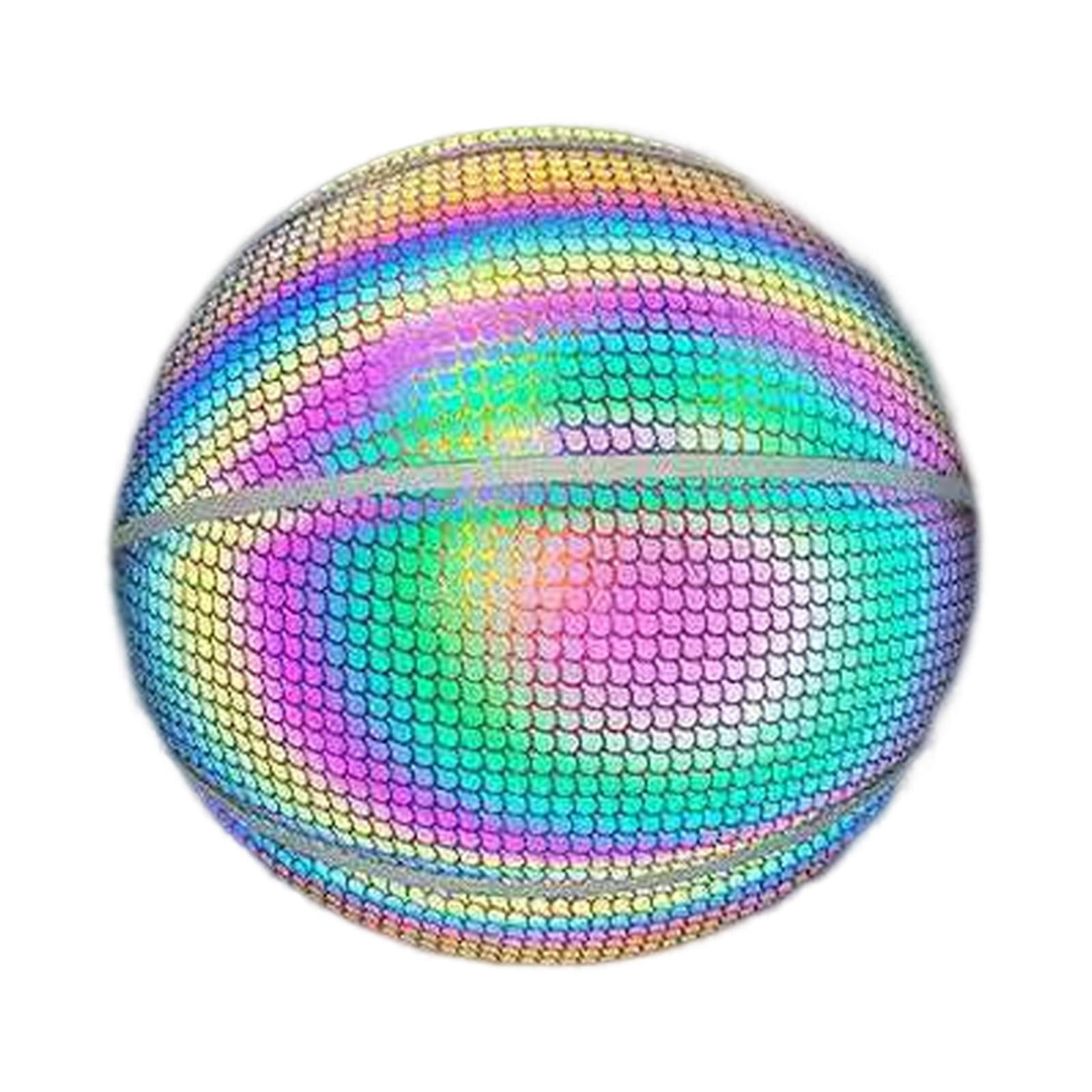 PU Glowing Basketball Training Equipment Glow in The Dark for Girls Boys Style B