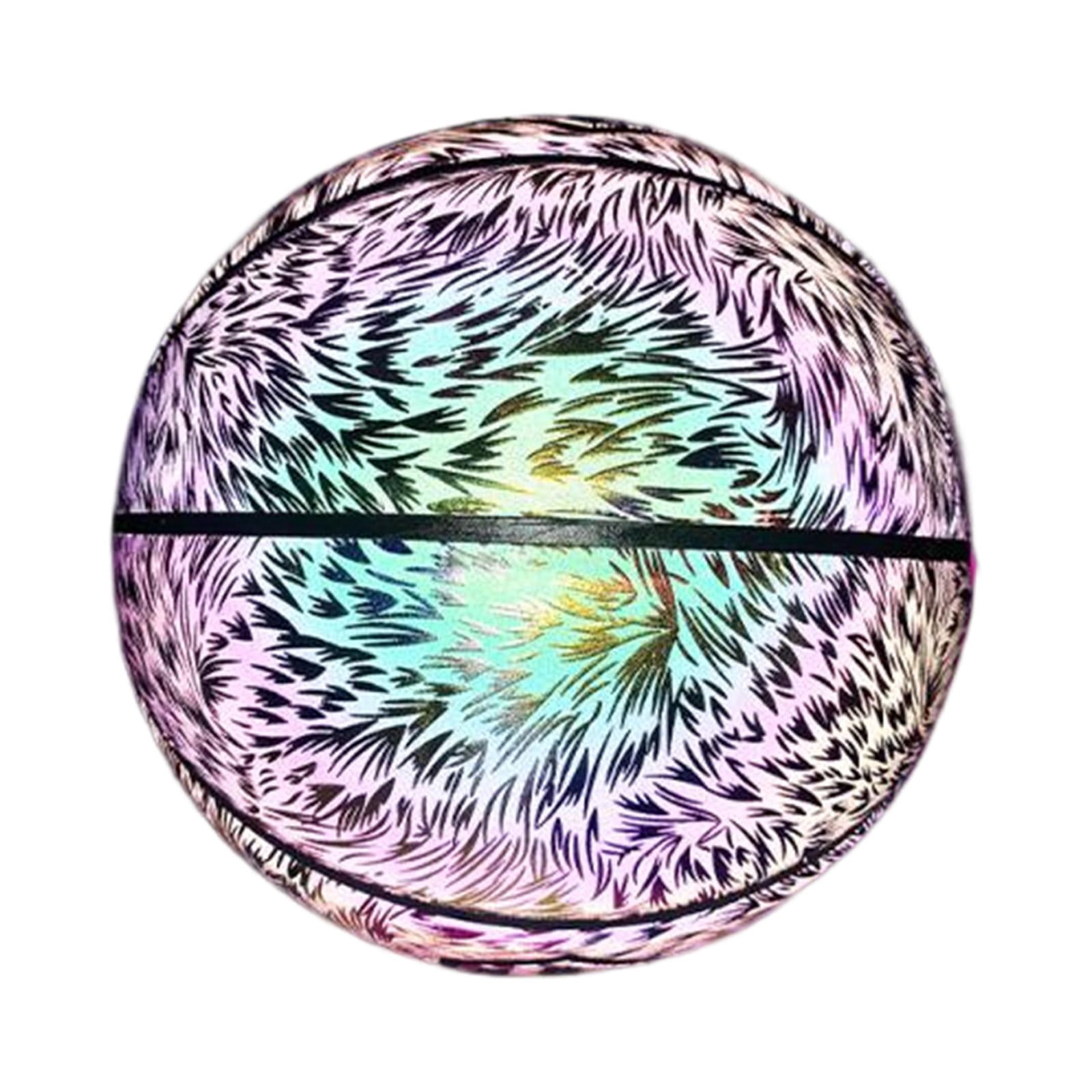 PU Glowing Basketball Training Equipment Glow in The Dark for Girls Boys Style C