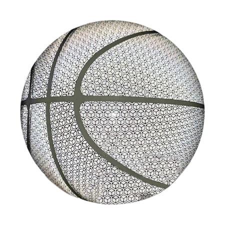 PU Glowing Basketball Training Equipment Glow in The Dark for Girls Boys Style H