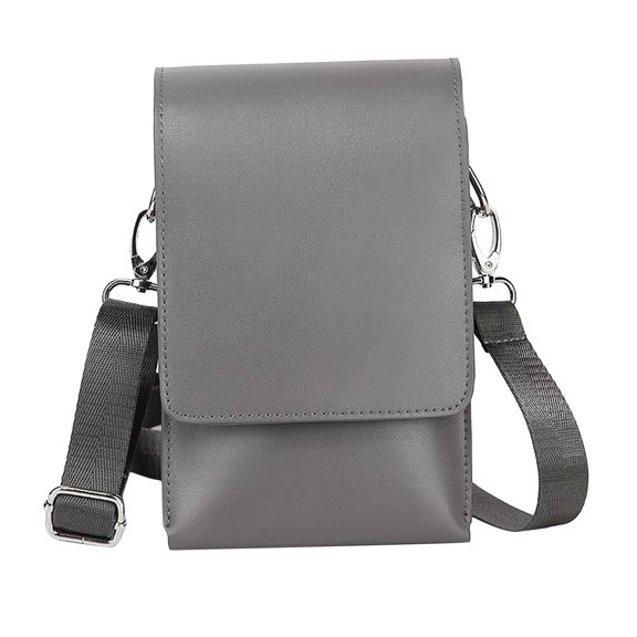 PU Hairdressing Tool 4 Pouches Shear Clip - Gray