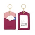 thumbnail image 1 of PU ID Protection Cover Elevator Card Pendant Package Key Holders Credit Card Case Keyring Work Card Animal Card Holder TEDDY, 1 of 8