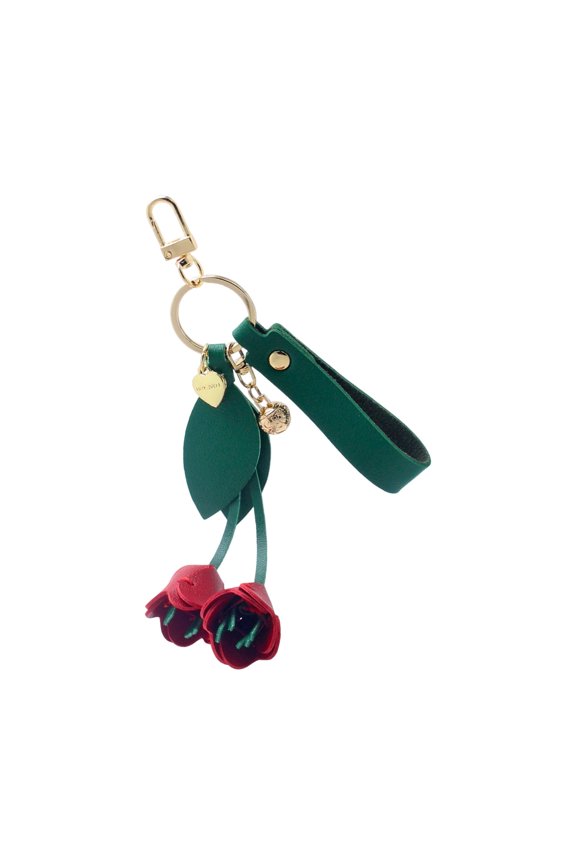 PU Keychain Floral Pattern Alloy Hook Women Accessories Lightweight Everyday Carry Item