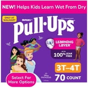 Pull-Ups Girls Potty Training Pants, 3T-4T 32-40 lbs, 70 Count Select for More