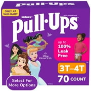 Pull-Ups Girls' Potty Training Pants, 3T-4T (32-40 lbs), 70 Count (Select for More)