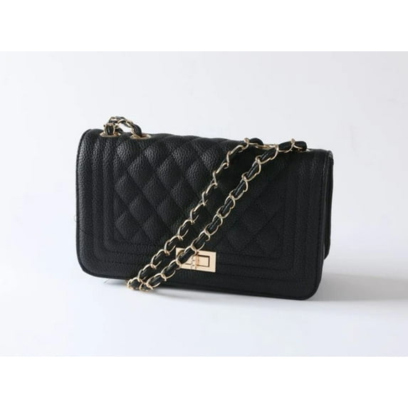 PU LEATHER QUILTED FASHION BAG