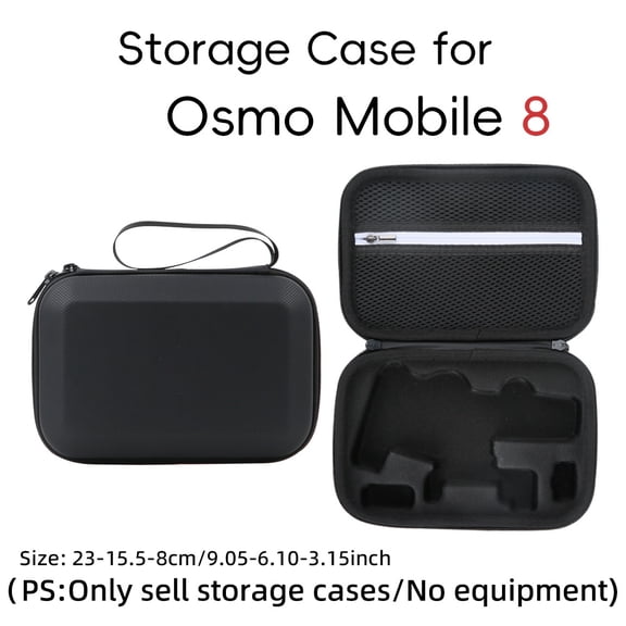 PU Large Capacity Storage Bag Suitable for DJI Osmo Mobile 8 Dstain-proof Gimbal Stabilizer Travel Bag with Mesh Pocket