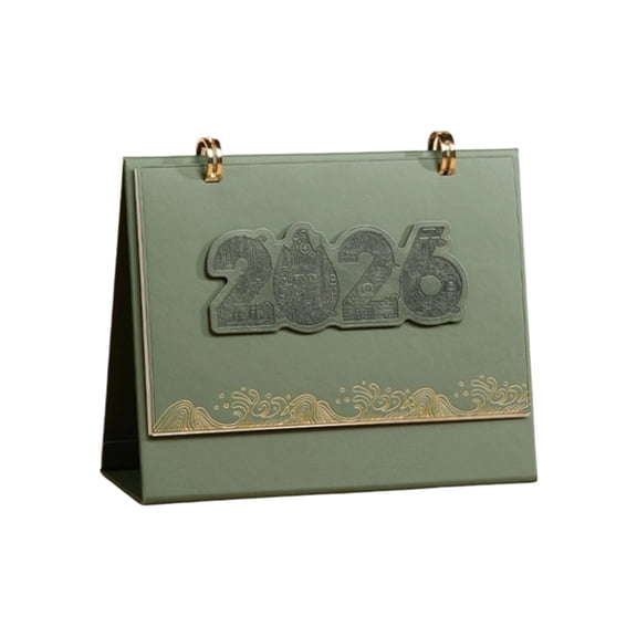 Easy Flip Pages Schedule Planner PU Leather Texture for Office Home Decorating