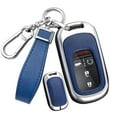 thumbnail image 1 of PU Leather 3/4/5 Button Key Fob Cover Fit for Honda Civic 2022 2023 2024 Accord HR-V Pilot CR-V Keyless Key Case with Keychain, 1 of 7
