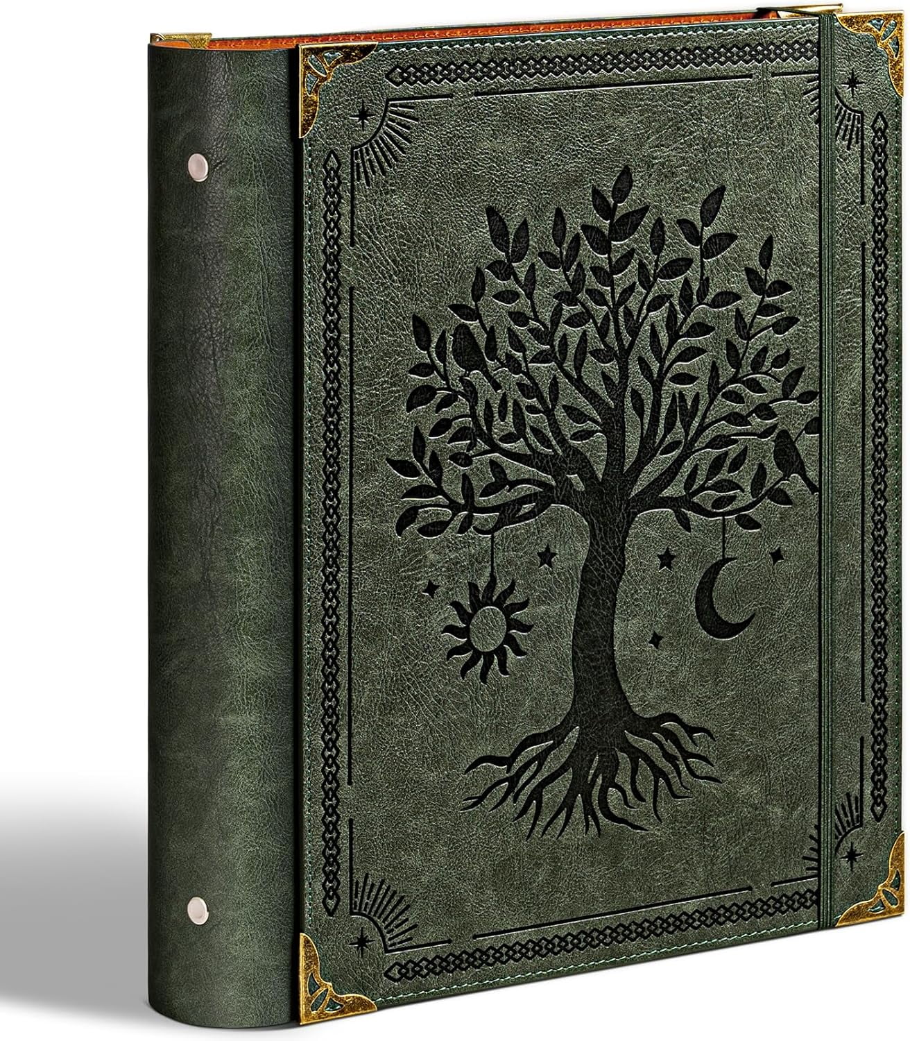 PU Leather 3 Ring Binder Fits 8.5"x11" Letter Size Paper, 1.5 Inch ...