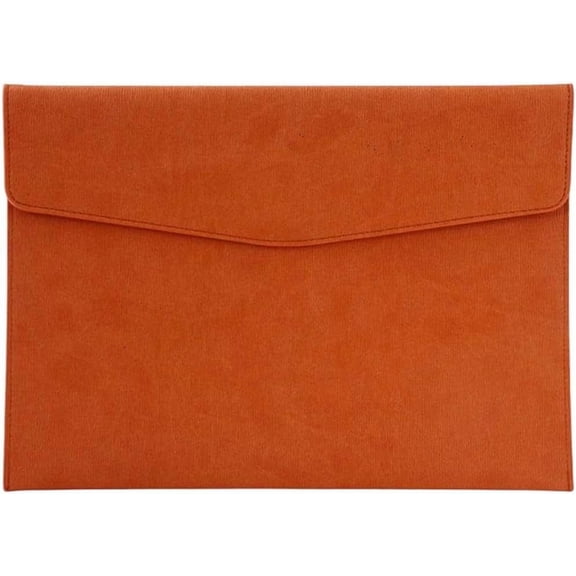PU Leather A4 Document File Holder Folder Brown for Letter Size Waterproof Portfolio Filing Envelope Oragnizer Pocket Storage Case with Snap Closure for Receipt Contract Stationery Tablet