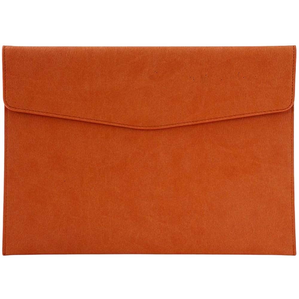 PU Leather A4 Document File Holder Folder Brown for Letter Size ...