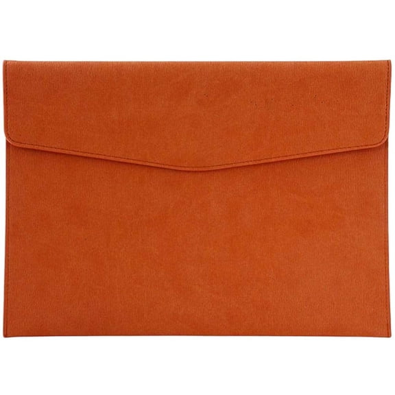 PU Leather A4 Document File Holder Folder Brown