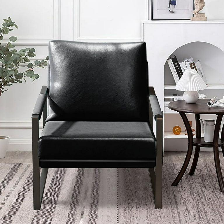 https://i5.walmartimages.com/seo/PU-Leather-Accent-Arm-Chair-Mid-Century-Upholstered-Armchair-Metal-Frame-Extra-Thick-Padded-Backrest-Seat-Cushion-Sofa-Chairs-Living-Room-Bedroom-Bla_35130732-5c6c-4d35-974c-ebe7f7e3cbf5.740af446e2540eaf13679a2b4b9c73fd.jpeg?odnHeight=768&odnWidth=768&odnBg=FFFFFF