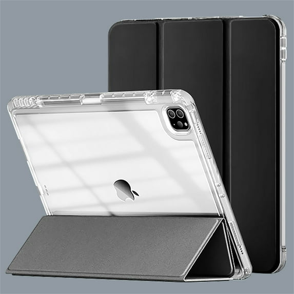 PU Leather Auto Wake / Sleep Folio Soft Case For iPad Air 13 inch M2 2024 Black