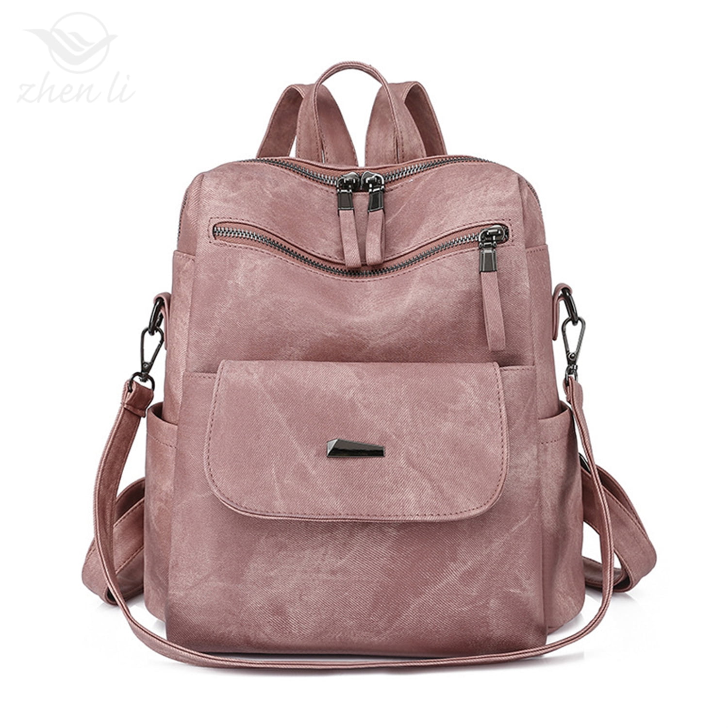 PU Leather Backpack Purse Fashion Multipurpose Design Handbag Ladies  Shoulder Bags Travel Backpack for Women 