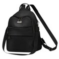 thumbnail image 1 of PU Leather Backpack Purse for Women , 12.6X9.84 inch Convertible Backpack, 2 in 1 Shoulder Crossbody Bag, Multipurpose Design Handbag, Multi Zipper Casual Daypack, Fashion Travel Backpack Handbag, 1 of 4