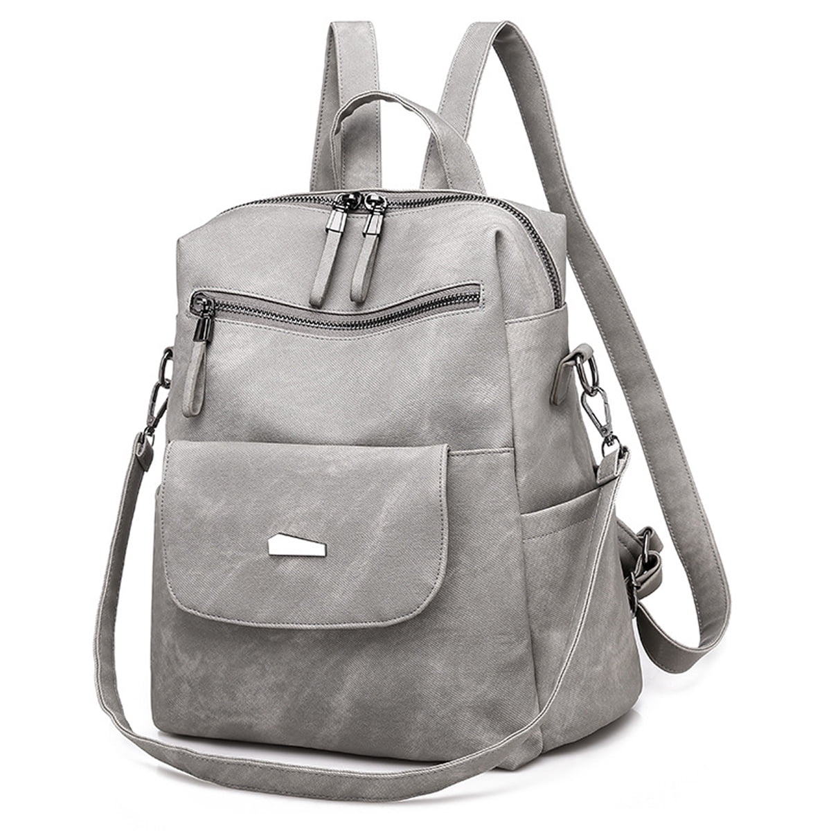 PU Leather Backpack Purse for Women Fashion Multipurpose 