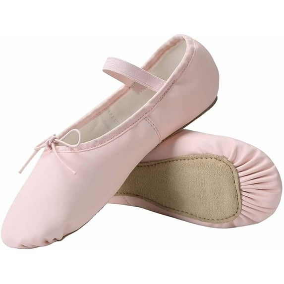 PU Leather Ballet Shoes/Ballet Slippers/Dance Shoes for Women and Girls Update