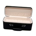thumbnail image 1 of PU Leather Bangle Box Bracelets s Display Case Jewelry Organizer Jewelry Black and Beige, 1 of 8