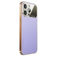 thumbnail image 1 of PU Leather Basic Case for Apple iPhone 13 Pro, Slim Light Luxury Leather Plating Bumper Frame Full Coverage Lens Protector Bumper Case Cover for iPhone 13 Pro 6.1 inch, Purple, 1 of 6