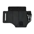 thumbnail image 1 of PU Leather Belt Loop Waist Multitool Sheath with Key Holder Knife Sheaths Flashlight Holster for Training Camping Climbing (Black), 1 of 10