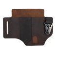 thumbnail image 1 of PU Leather Belt Loop Waist Multitool Sheath with Key Holder Knife Sheaths Flashlight Holster for Training Camping Climbing (Brown), 1 of 10