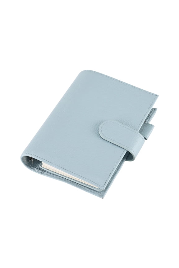 PU Leather Binder Journal Refillable Notebook with Pen Slot Card Holder Receipt Pocket Zippered Cash Bag for Women Men