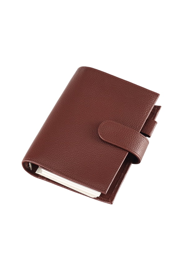 Refillable 6 Rings PU Binder Journal Notebook with Unruled Dotted Lined Pages