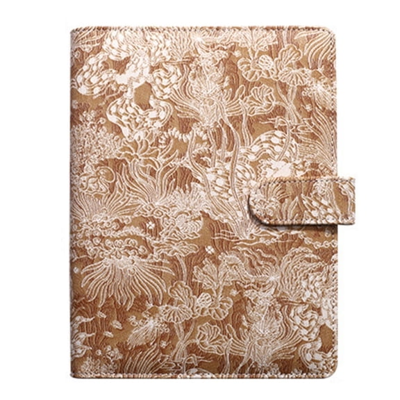 PU Leather Binder Notebook Featuring Detachable Pages And Multiple Pocket For Organization Durability