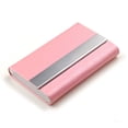 thumbnail image 1 of PU Leather Business Card Holder Case, Slim Metal ID and Credit Card Wallet for Men and Women, Professional Pocket Card Organizer TIKA, 1 of 3