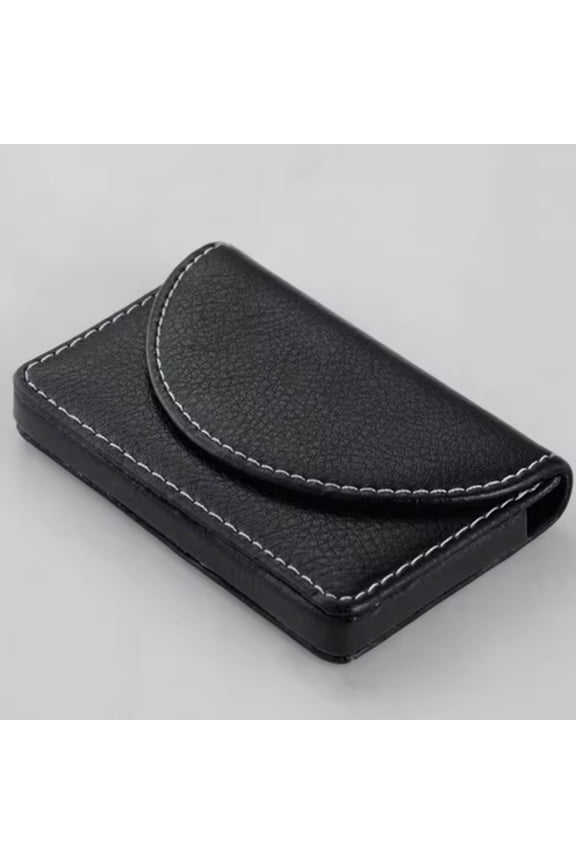 PU Leather Business Card Holder Professional Credit Card Case With Magnetic Shut RFID Large Capacity Wallet For Men Office