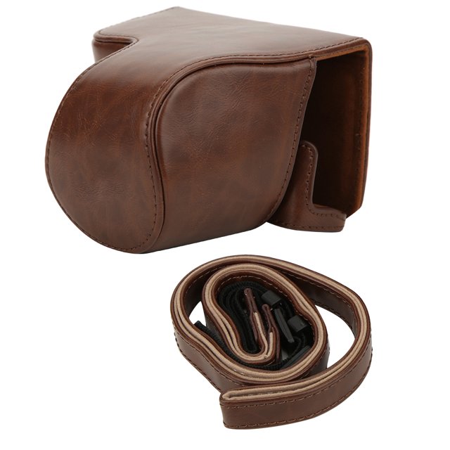 PU Leather Camera Bag Package Removable Battery Case with Shoulder