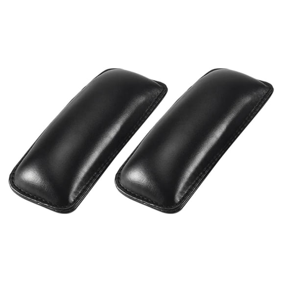 PU Leather Car Armrest Pad, Memory Foam Elbow Cushion, Self-Adhesive, for Center Console and Door, 2-Pack