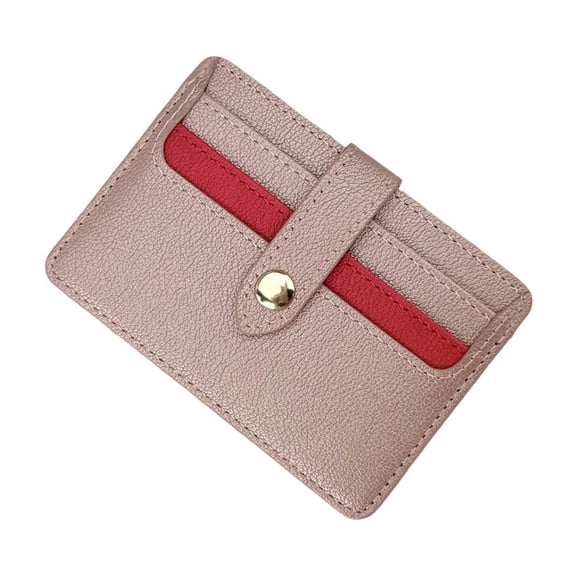 PU Leather Card Case Organizers Holder With Secure Attachment Suitable For Credit Cards Smartphones